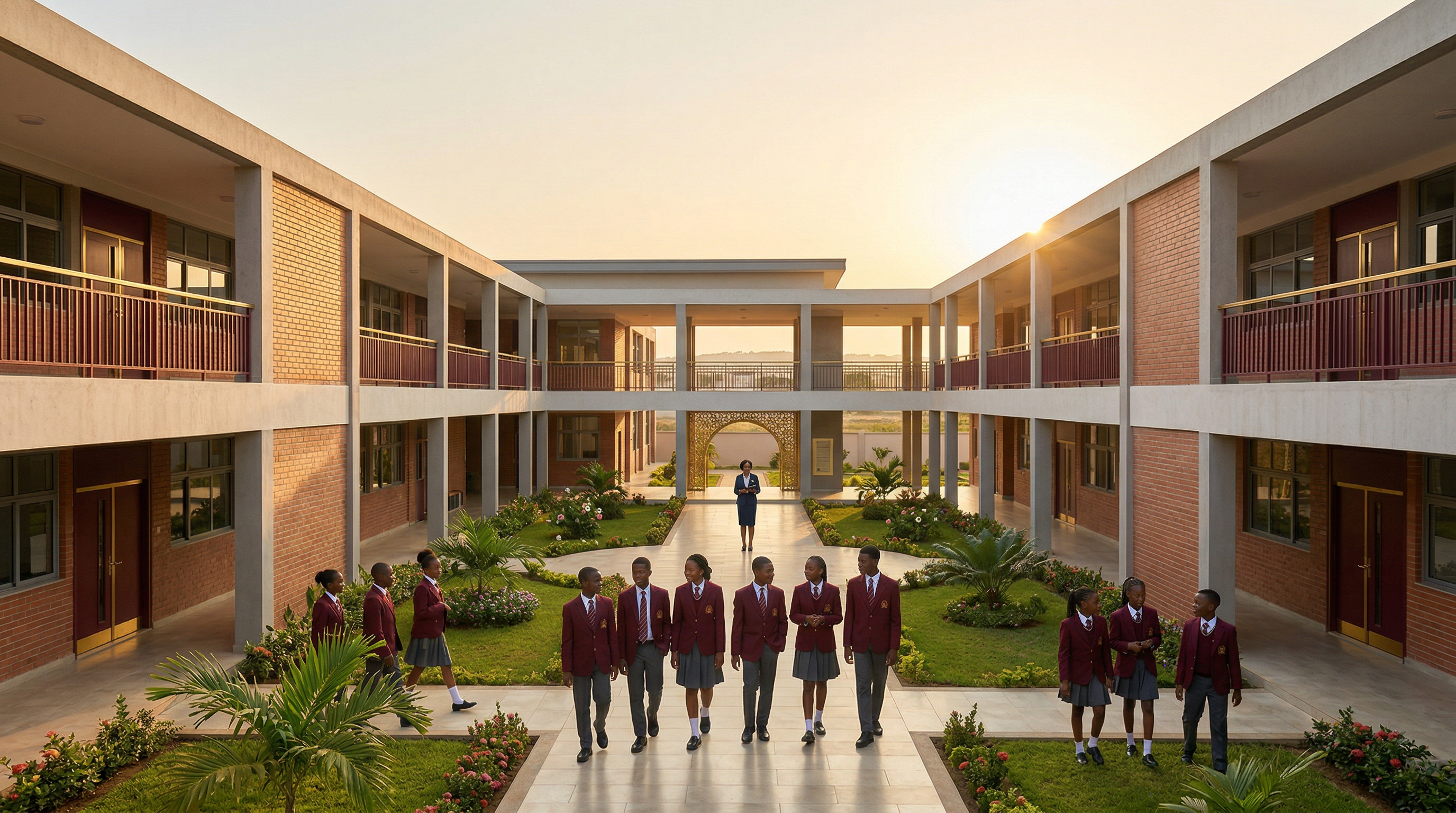 Architecture premium du Collège Privé Sainte Famille Adingra