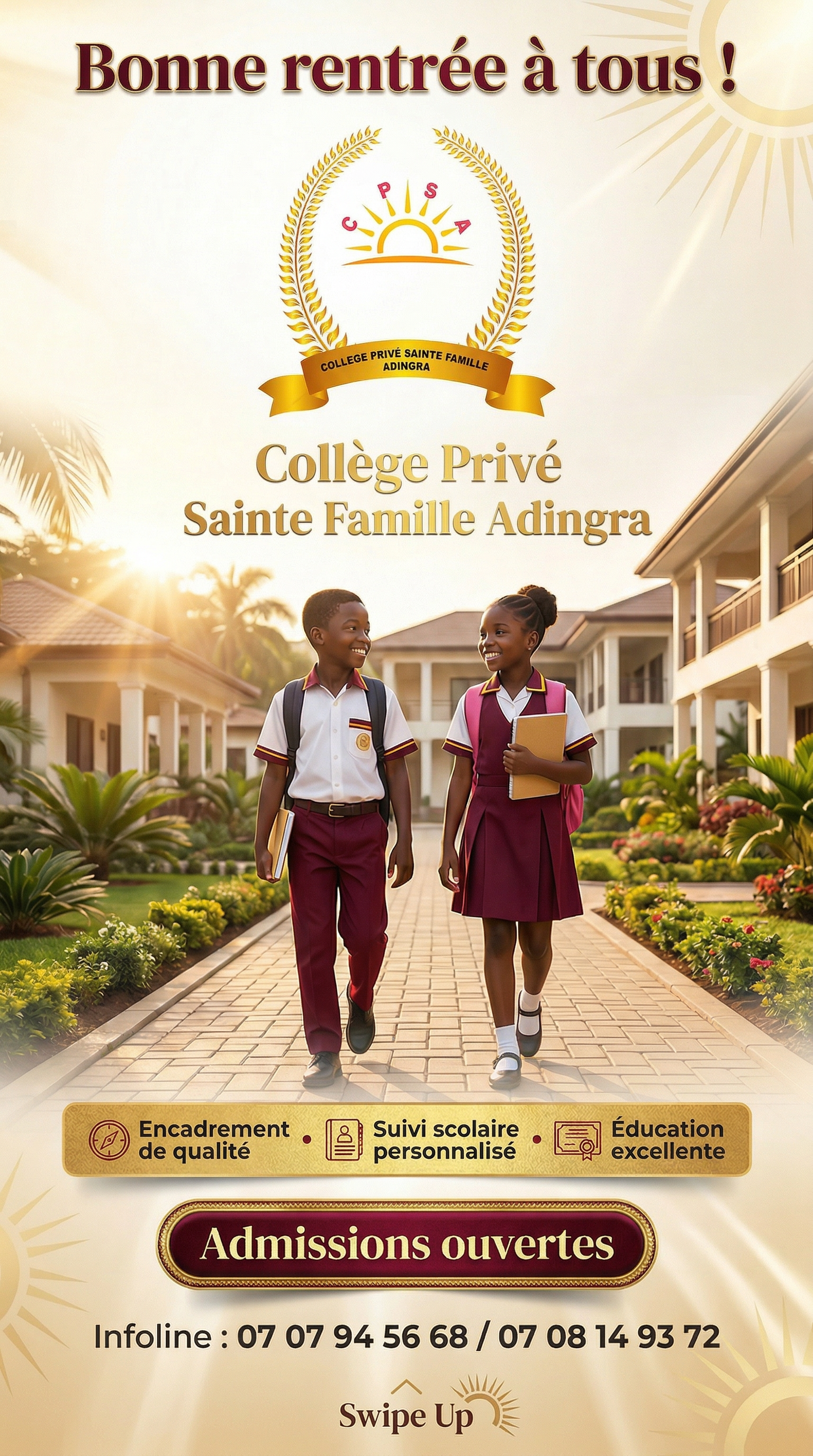 Story Instagram rentrée scolaire