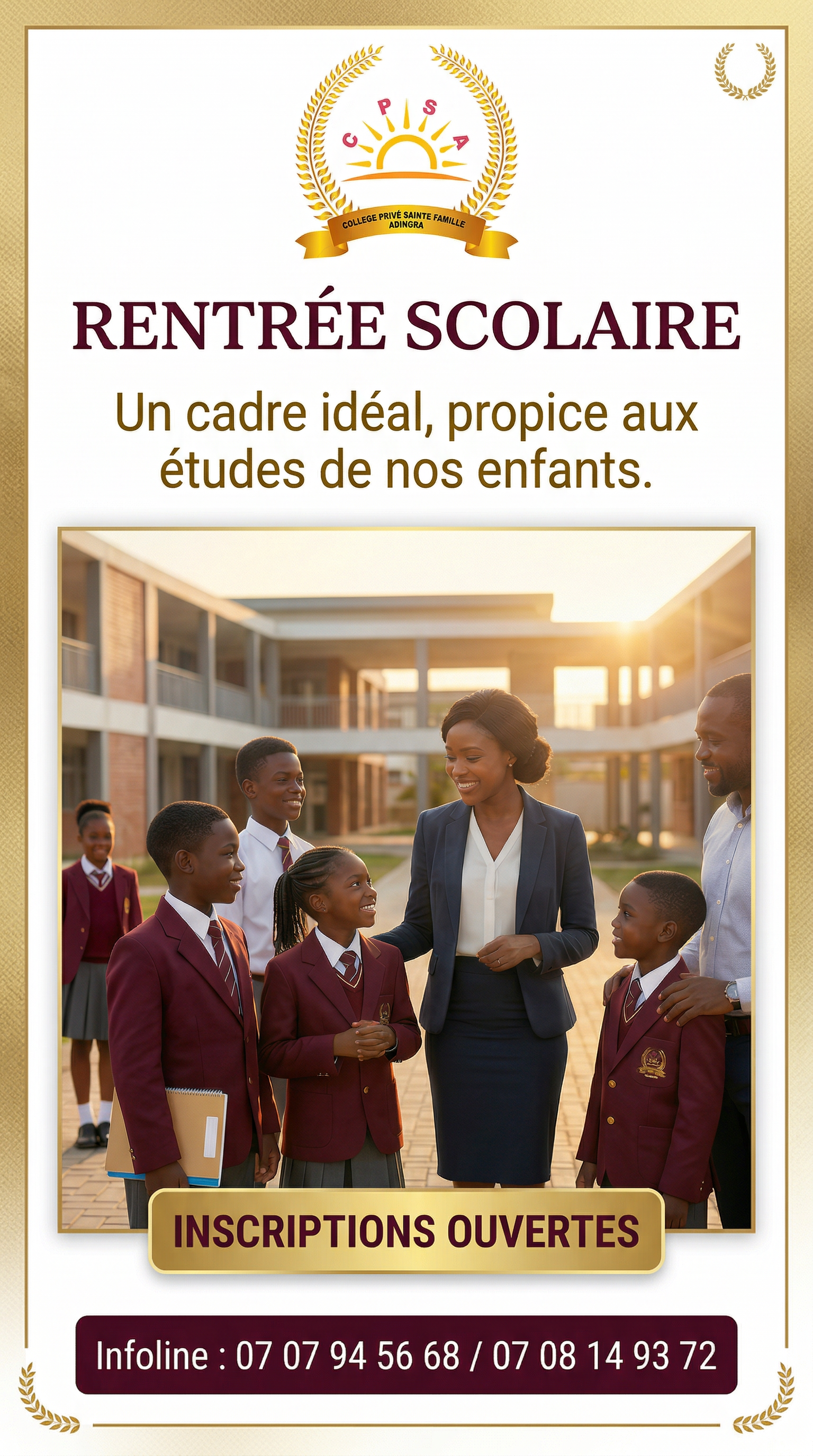 Statut WhatsApp rentrée scolaire